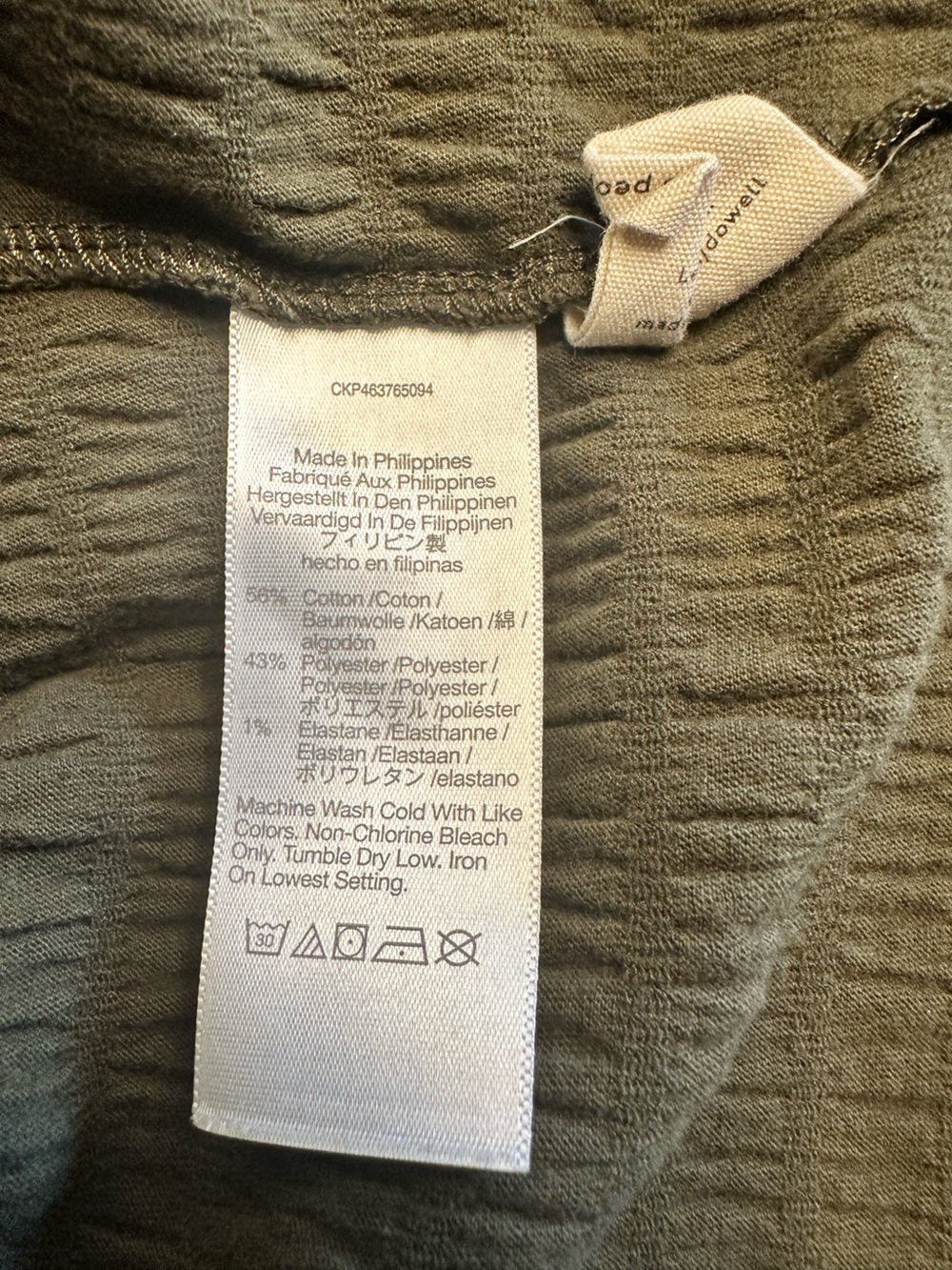 Madewell Olive Green Textured Dress - Picture 7 of 7